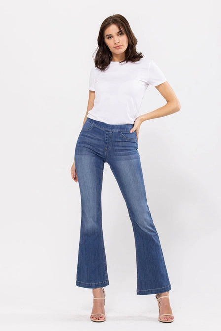 Cello Brand Medium Wash Flared Jeans