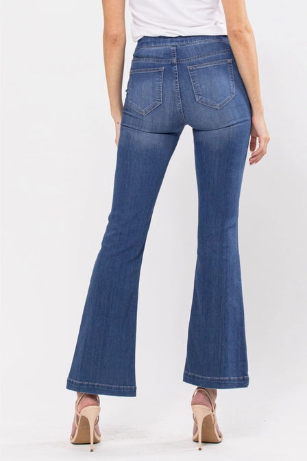 Cello Brand Medium Wash Flared Jeans