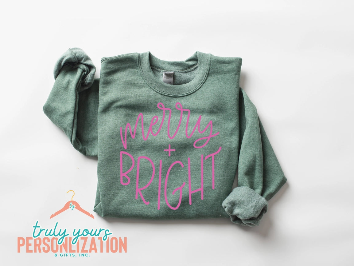 Merry & Bright Christmas Sweatshirt