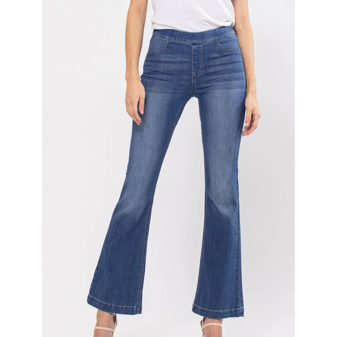 Cello Brand Medium Wash Flared Jeans