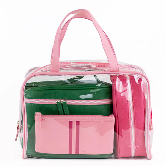 Livie Travel Gift Set Pink/Kelly 12x8x4.5