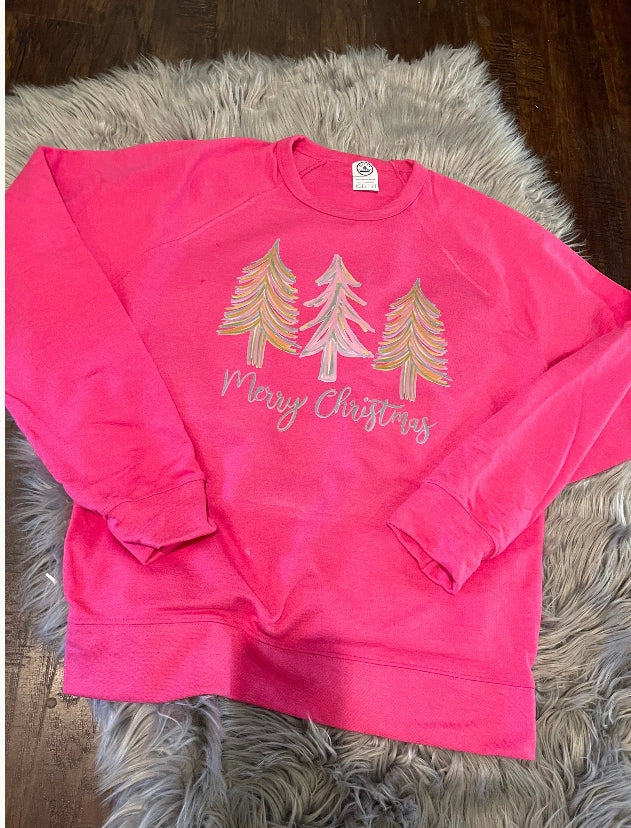 Merry Christmas Trees Sweatshirt