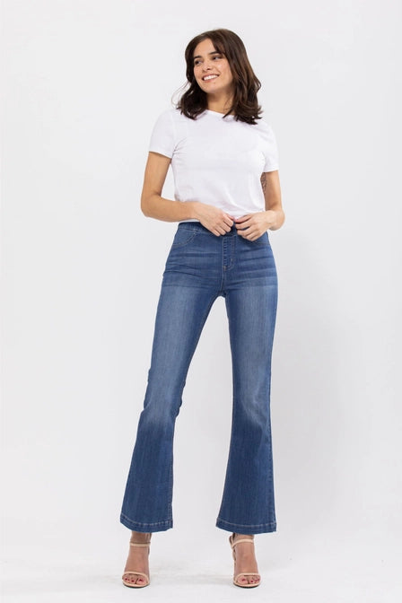 Cello Brand Medium Wash Flared Jeans