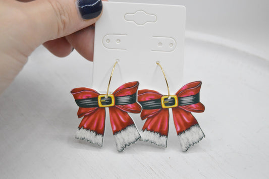 Santa Belt Buckle Coquette Bow