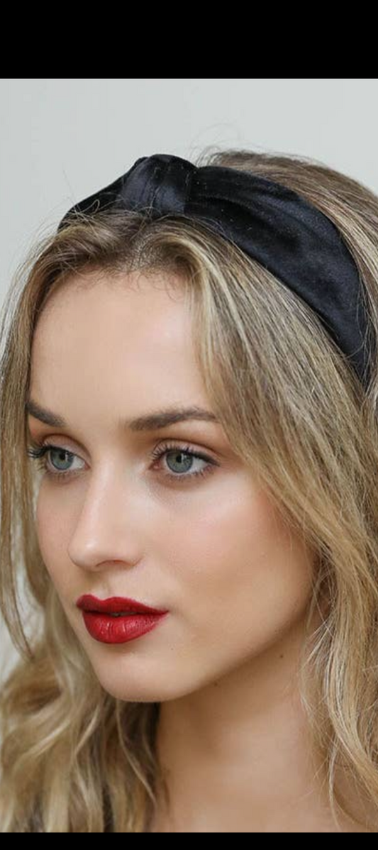 Velvet turban twist knot headband